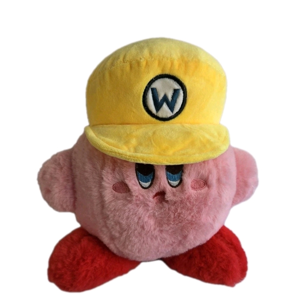 WARIO KIRBY 9" PLUSH Toy NES Nintendo EXCELLENT Kirby Super Mario Stuffed Animal